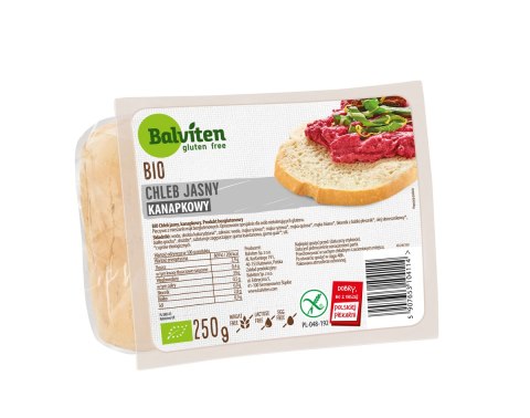 CHLEB JASNY KANAPKOWY BEZGLUTENOWY BIO 250 g - BALVITEN BALVITEN (chleby, mieszanki do wypieku)