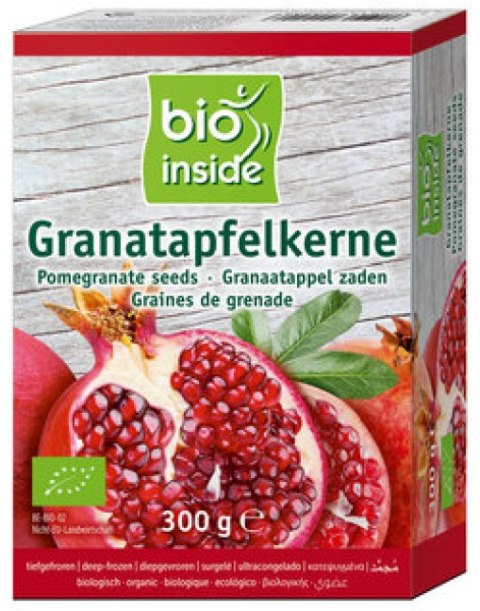 GRANAT PESTKI MROŻONE BEZGLUTENOWE BIO 300 g - BIO INSIDE BIO INSIDE (MROŻONKI - owoce, warz., dania gotowe)