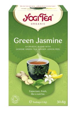 HERBATA ZIELONA JAŚMINOWA (GREEN JASMINE) BIO (17 x 1,8 g) 30,6 g - YOGI TEA YOGI TEA (herbaty i herbatki)