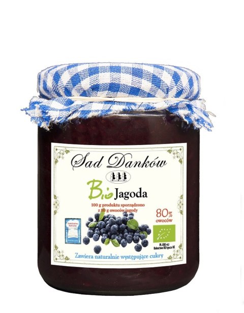 JAGODA 80 % BIO 260 g - SAD DANKÓW SAD DANKÓW (przetwory owocowe)