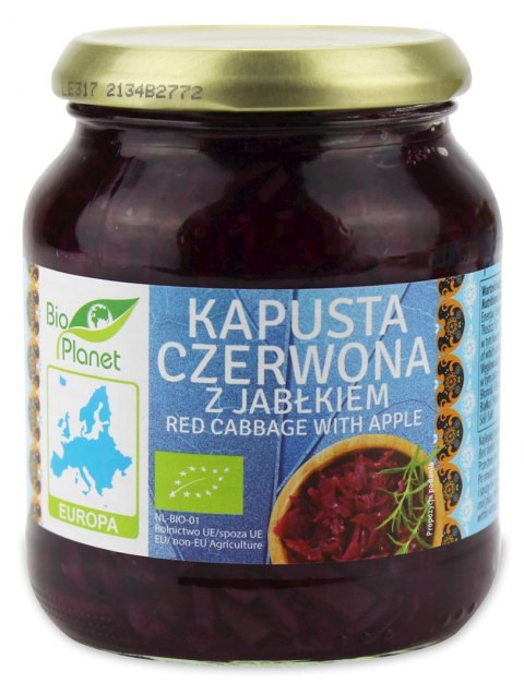 KAPUSTA CZERWONA Z JABŁKIEM BIO 340 g - BIO PLANET BIO PLANET - seria INNE