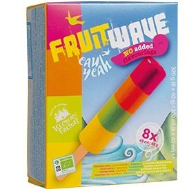 LODY WODNE MALINA - POMARAŃCZA - ANANAS - CYTRYNA BIO (8 x 40 g) 320 g - EAU YEAH ICE CREAM FACTORY (MROŻONKI - lody)