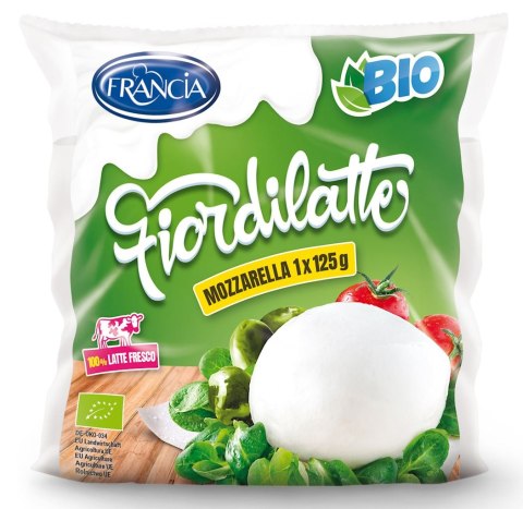 MOZZARELLA KULKA BIO 290 g (125 g) - FRANCIA MOZZARELLA (z mleka krowiego, marka FRANCIA)