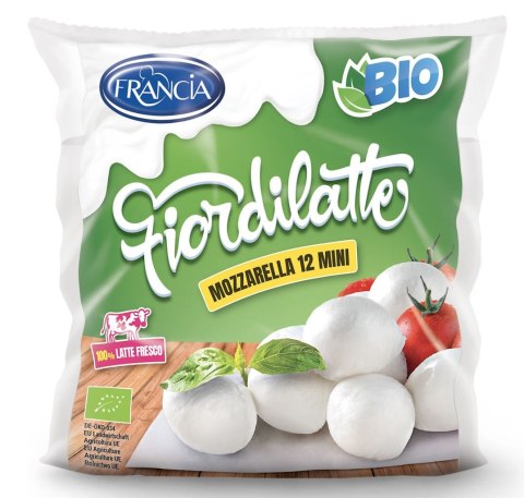 MOZZARELLA MINI BIO 450 g (290 g) - FRANCIA MOZZARELLA (z mleka krowiego, marka FRANCIA)