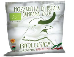 MOZZARELLA DI BUFALA (Z MLEKA BAWOLEGO) KULKA BIO 350 g - BIOLOGICA MOZZARELLA (z mleka bawolego, marka BIOLOGICA)