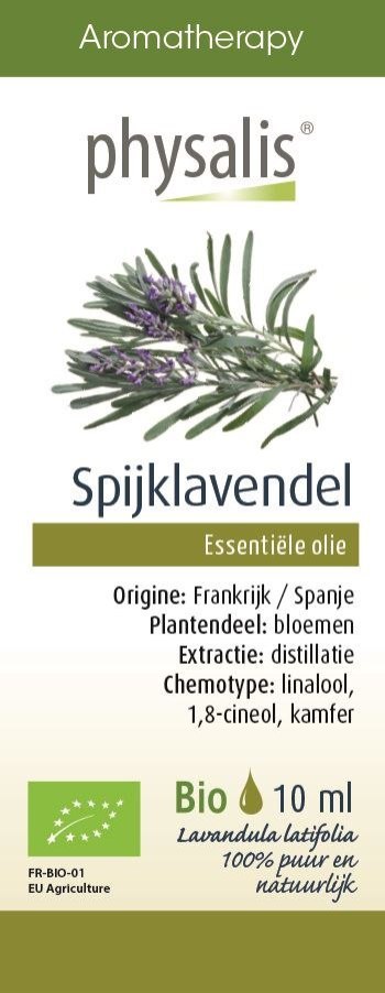 OLEJEK ETERYCZNY LAWENDA SZEROKOLISTNA BIO 10 ml - PHYSALIS PHYSALIS (olejki eteryczne, suplementy)