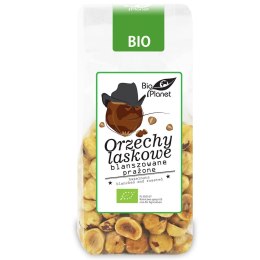 ORZECHY LASKOWE BLANSZOWANE PRAŻONE BIO 100 g - BIO PLANET BIO PLANET - seria PRZEKĄSKI