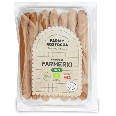 PARÓWKI FARMERKI BIO 250 g - FARMY ROZTOCZA (NA ZAMÓWIENIE) FARMY ROZTOCZA (wędliny)