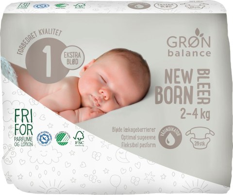 PIELUCHY NOWORODEK ECO 2 - 4 kg (28 szt.) - GRON BALANCE GRON BALANCE (kosmetyki, środki czystości)