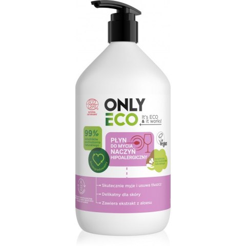 PŁYN DO MYCIA NACZYŃ HIPOALERGICZNY ECO 1 L - ONLY ECO ONLY ECO (środki czystości)