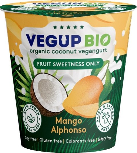 DESER KOKOSOWY MANGO BEZGLUTENOWY VEGANGURT BIO 140 g - VEGUP BIO VEGUP BIO (desery kokosowe)