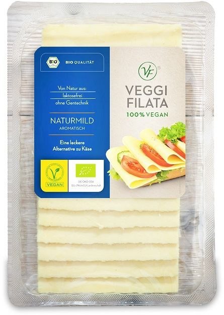 PRODUKT WEGAŃSKI PLASTRY ŻÓŁTE BEZGLUTENOWY BIO 150 g - VEGGI FILATA VEGGI FILATA (sery wegańskie)