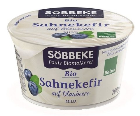 Przecena KEFIR KREMOWY Z JAGODAMI BIO 150 g - SOBBEKE ZZZPRZECENA