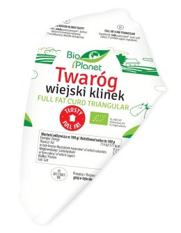 TWARÓG WIEJSKI KLINEK TŁUSTY BIO (około 0,25 kg) - BIO PLANET BIO PLANET - CHŁODNICZE