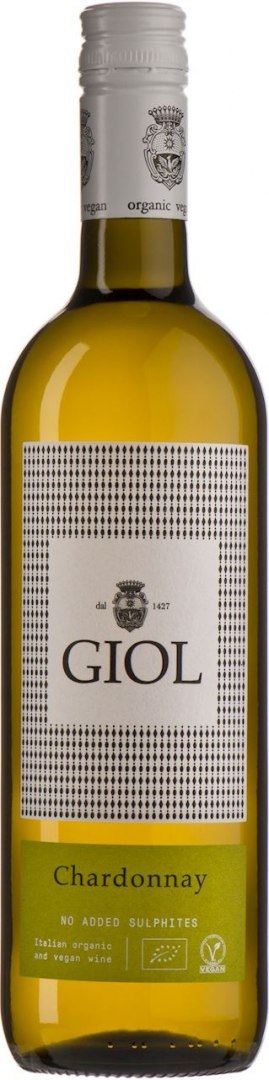 WINO GIOL CHARDONNAY BEZ DODATKU SIARCZYNÓW BIAŁE WYTRAWNE BIO 0,75 L (WŁOCHY) WINA - ZAGRANICZNE