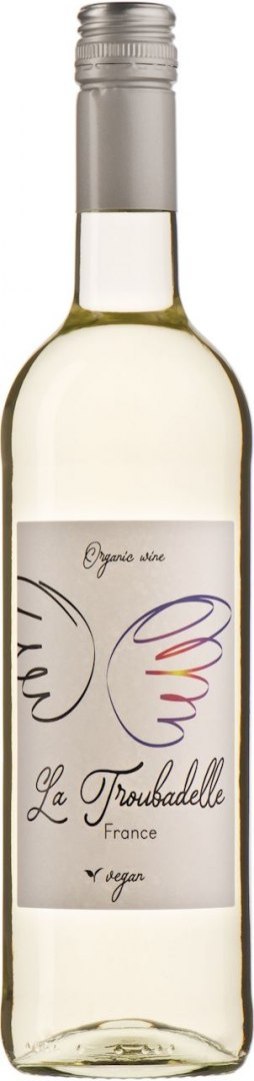 WINO LA TROUBADELLE BIAŁE WYTRAWNE BIO 0,75 L (FRANCJA) WINA - ZAGRANICZNE