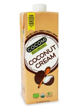KREM KOKOSOWY BEZ DODATKU CUKRÓW BIO 1 L - COCOMI COCOMI (wody kokosowe, oleje kokosowe, śmietanki)