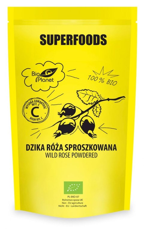 DZIKA RÓŻA SPROSZKOWANA BIO 150 g - BIO PLANET BIO PLANET - seria SUPERFOODS