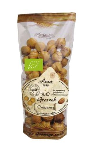 GROSZEK PTYSIOWY ORKISZOWY BEZ DODATKU CUKRÓW BIO 70 g - BIO ANIA BIO ANIA (ciastka, muffiny, wafle)