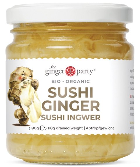 IMBIR MARYNOWANY DO SUSHI BIO 190 g (118 g) - GINGER PEOPLE GINGER PEOPLE (przetwory z imbiru)