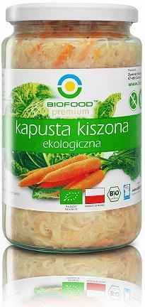 KAPUSTA KISZONA BEZGLUTENOWA BIO 700 g (500 g) - BIO FOOD BIO FOOD (soki, przetwory, octy, olej kokosowy)