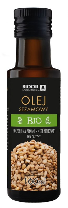 OLEJ SEZAMOWY TŁOCZONY NA ZIMNO BIO 100 ml - BIOOIL BIOOIL (oleje i oliwy)