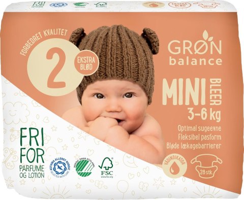 PIELUCHY MINI ECO 3 - 6 kg (28 szt.) - GRON BALANCE GRON BALANCE (kosmetyki, środki czystości)