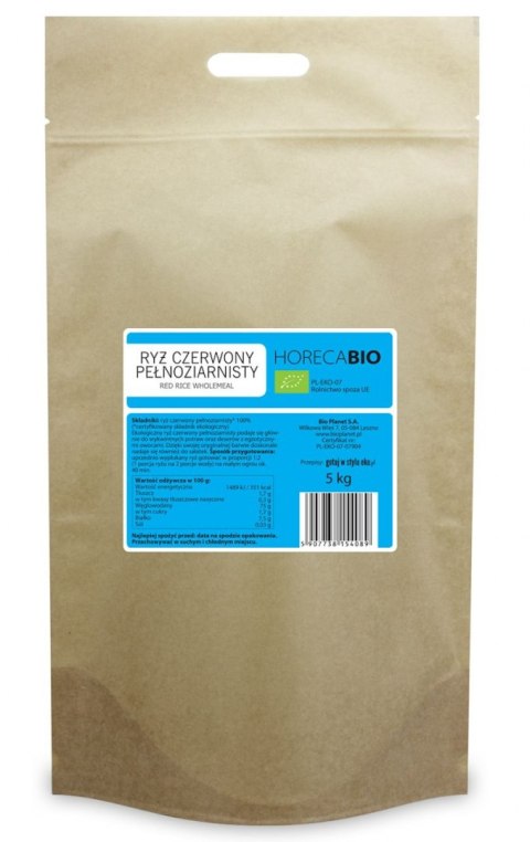 RYŻ CZERWONY PEŁNOZIARNISTY BIO 5 kg - HORECA (BIO PLANET) HORECA BIO - pozostałe