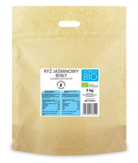 RYŻ JAŚMINOWY BIAŁY BEZGLUTENOWY BIO 5 kg - HORECA (BIO PLANET) HORECA BIO - pozostałe