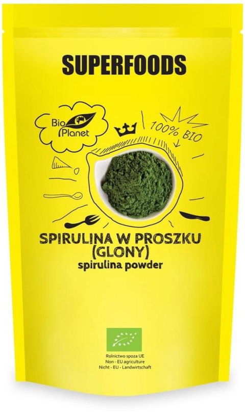 SPIRULINA SPROSZKOWANA BIO 200 g - BIO PLANET BIO PLANET - seria SUPERFOODS