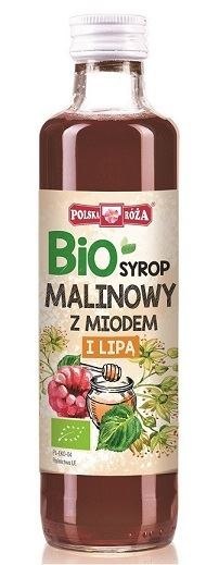 SYROP MALINOWY Z MIODEM I LIPĄ BIO 250 ml - POLSKA RÓŻA POLSKA RÓŻA (soki owocowe)