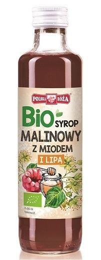 SYROP MALINOWY Z MIODEM I LIPĄ BIO 250 ml - POLSKA RÓŻA POLSKA RÓŻA (soki owocowe, syropy, shoty)