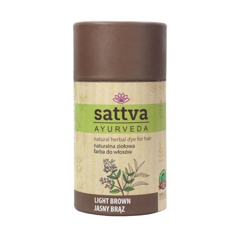 HENNA JASNY BRĄZ ECO 150 g - SATTVA (AYURVEDA) SATTVA (kadzidła, kosmetyki)