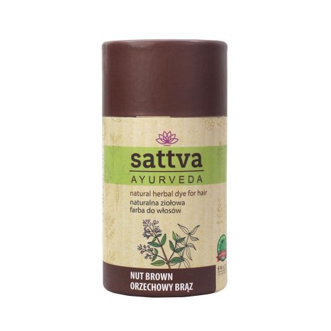 HENNA ORZECHOWY BRĄZ ECO 150 g - SATTVA (AYURVEDA) SATTVA (kadzidła, kosmetyki)