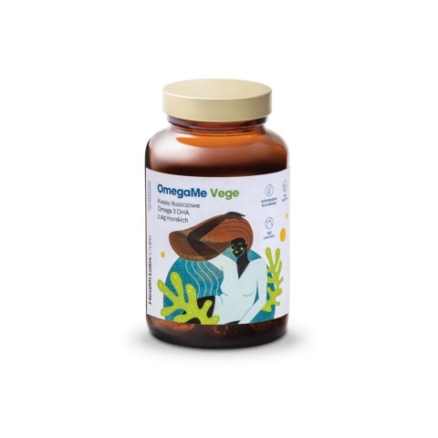 OMEGA-3 Z ALG MORSKICH (OMEGA ME VEGE) 60 KAPSUŁEK - HEALTH LABS CARE HEALTH LABS CARE (suplementy, witaminy)