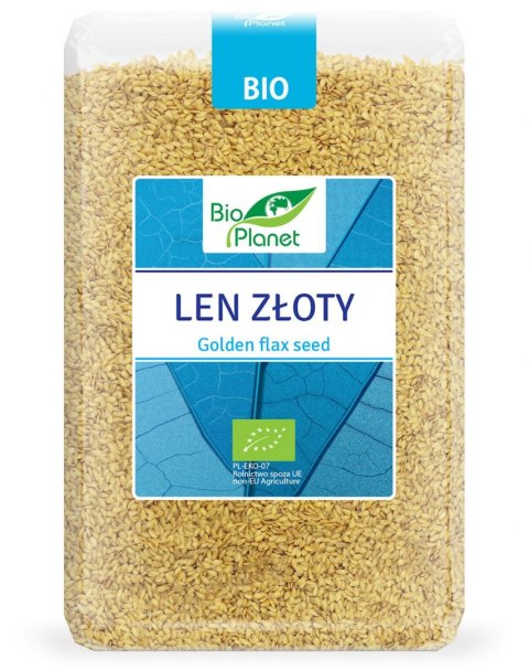 LEN ZŁOTY BIO 2 kg - BIO PLANET BIO PLANET - seria NIEBIESKA (ryże, kasze, ziarna)