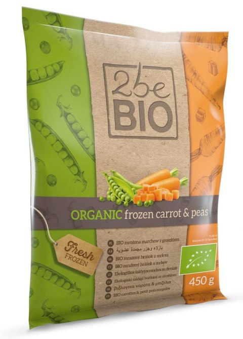 MARCHEWKA Z GROSZKIEM MROŻONA BIO 450 g - 2beBIO 2beBIO (MROŻONKI - owoce i warzywa)