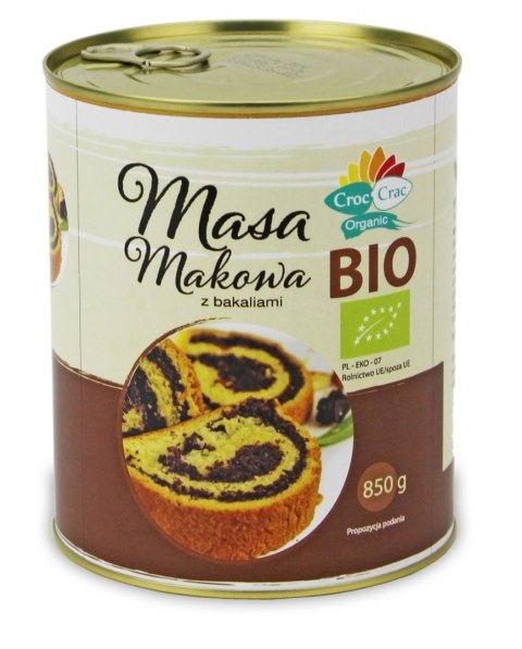 MASA MAKOWA Z BAKALIAMI BIO 850 g - CROC-CRAC (BIOVERI) BIOVERI (sezamki, masa makowa)