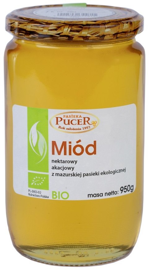 MIÓD NEKTAROWY AKACJOWY BIO 950 g - PASIEKA PUCER PASIEKA PUCER (miody)