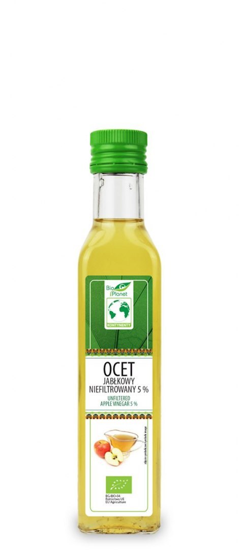 OCET JABŁKOWY 5 % NIEFILTROWANY BIO 250 ml - BIO PLANET BIO PLANET - seria INNE