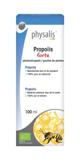 PROPOLIS FORTE EKSTRAKT W KROPLACH BIO 100 ml - PHYSALIS PHYSALIS (olejki eteryczne, suplementy)