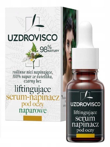 SERUM - NAPINACZ POD OCZY LIFTINGUJĄCE NAPAROWE 15 ml - UZDROVISCO (ŚWIETLIK) UZDROVISCO (kosmetyki)