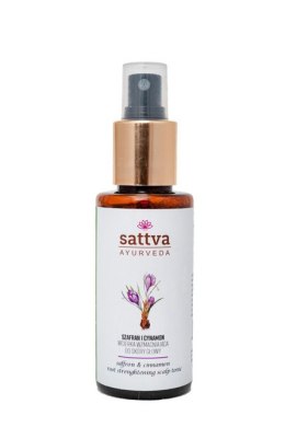 WCIERKA DO SKÓRY GŁOWY WZMACNIAJĄCA SZAFRAN I CYNAMON 100 ml - SATTVA (AYURVEDA) SATTVA (kadzidła, kosmetyki)