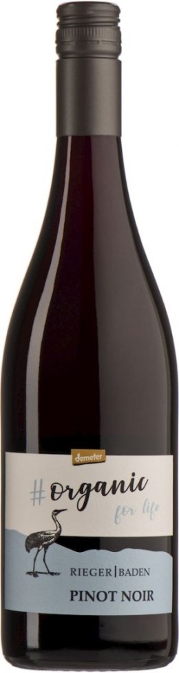 WINO RIEGER ORGANIC FOR LIFE PINOT NOIR CZERWONE WYTRAWNE DEMETER BIO 0,75 L (NIEMCY) WINA - ZAGRANICZNE