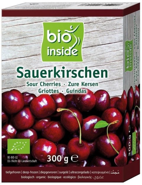 WIŚNIE BEZ PESTEK MROŻONE BEZGLUTENOWE BIO 300 g - BIO INSIDE BIO INSIDE (MROŻONKI - owoce, warz., dania gotowe)