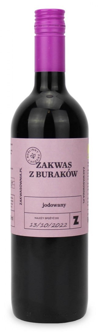 ZAKWAS Z BURAKÓW JODOWANY 700 ml - DELIKATNA DELIKATNA (kombucha, kimchi, zakwas)