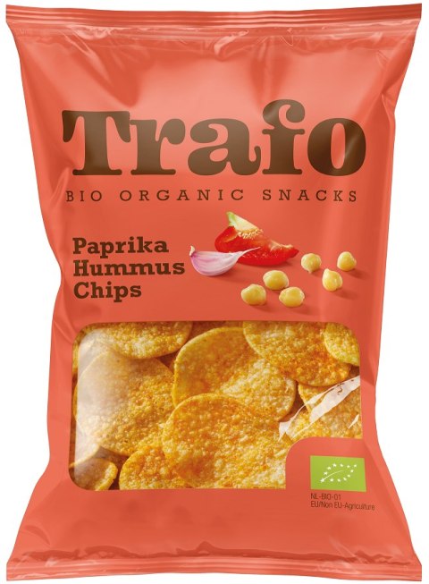 CHIPSY Z CIECIERZYCY PAPRYKOWO - CZOSNKOWE BIO 75 g - TRAFO TRAFO (chipsy warzywne i ziemniaczne)