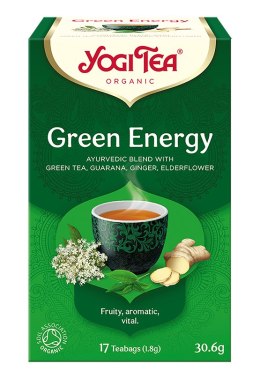 HERBATA ZIELONA ENERGIA (GREEN ENERGY) BIO (17 x 1,8 g) 30,6 g - YOGI TEA YOGI TEA (herbaty i herbatki)