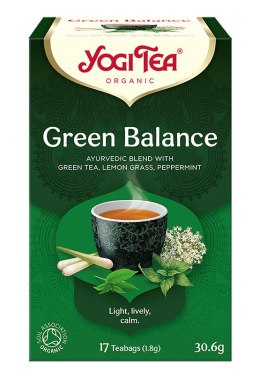 HERBATA ZIELONA RÓWNOWAGA (GREEN BALANCE) BIO (17 x 1,8 g) 30,6 g - YOGI TEA YOGI TEA (herbaty i herbatki)