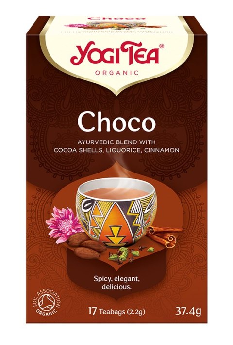 HERBATKA CZEKOLADOWA Z KAKAO (CHOCO) BIO (17 x 2,2 g) 37,4 g - YOGI TEA YOGI TEA (herbaty i herbatki)